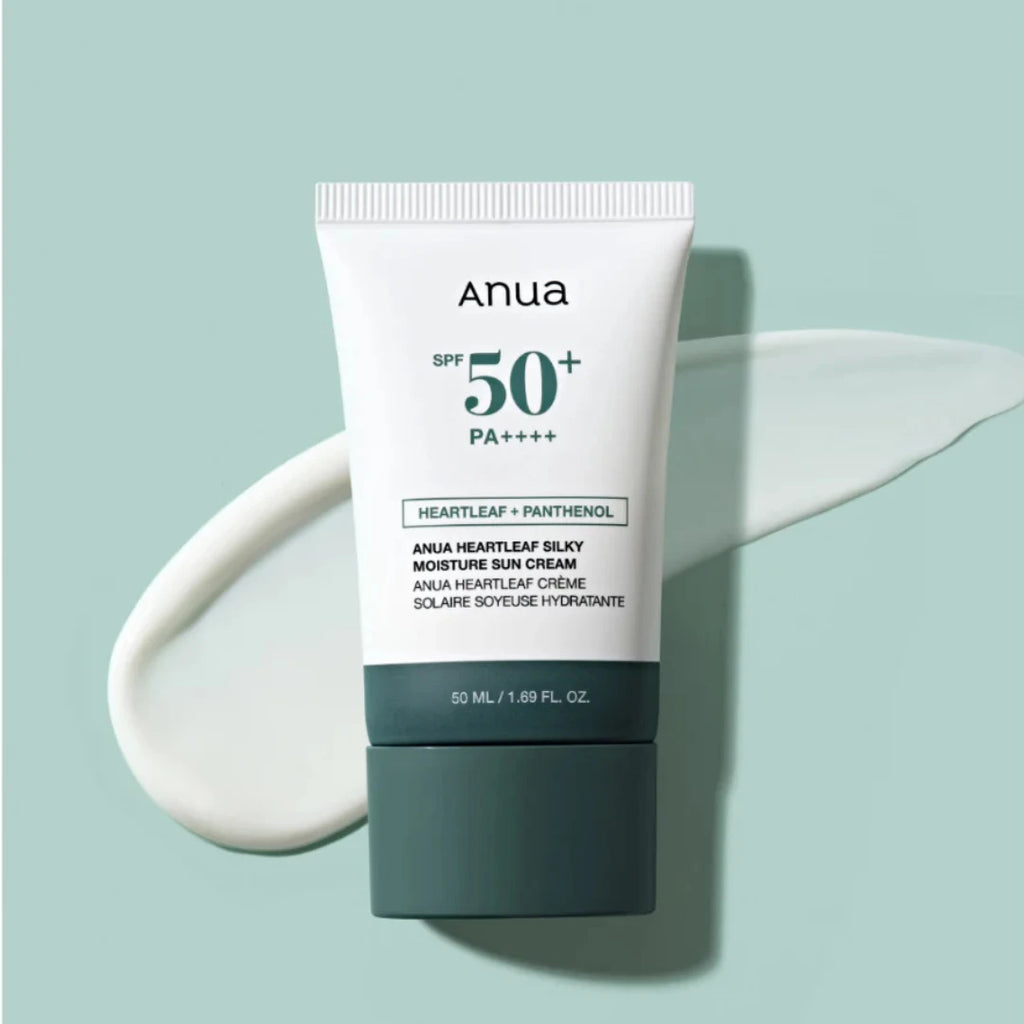 ANUA®️ HEARTLEAF MOISTURE SUNSCREEM protector solar hidratante y calmante 50 ml