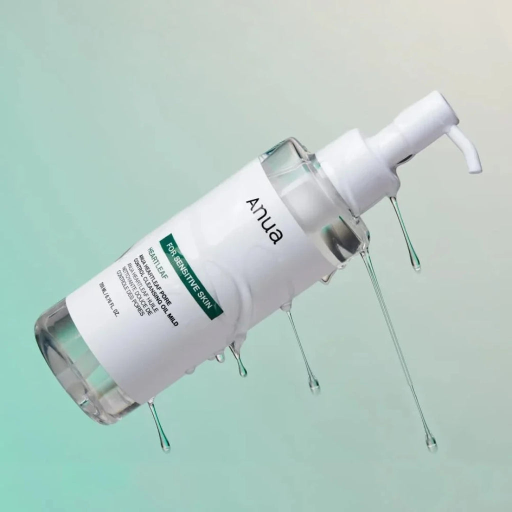 ANUA®️ HEARTLEAF PORE CONTROL CLEANSING OILD MILD aceite limpiador facial piel sensible 200 ml