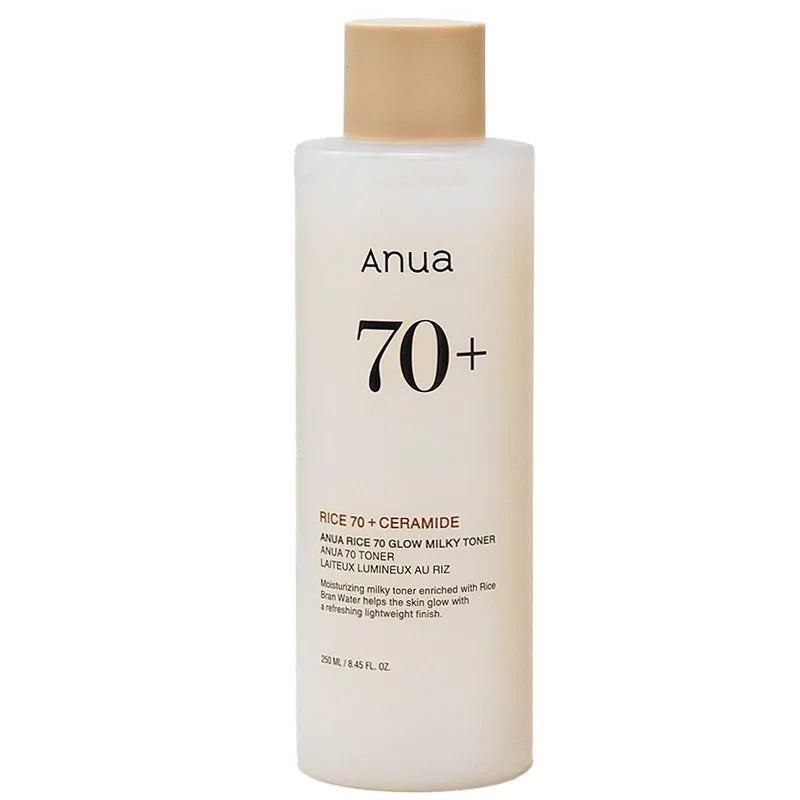 ANUA®️ RICE 70+ INTENSIVE MOISTURIZING MILK loción hidratante 250 ml